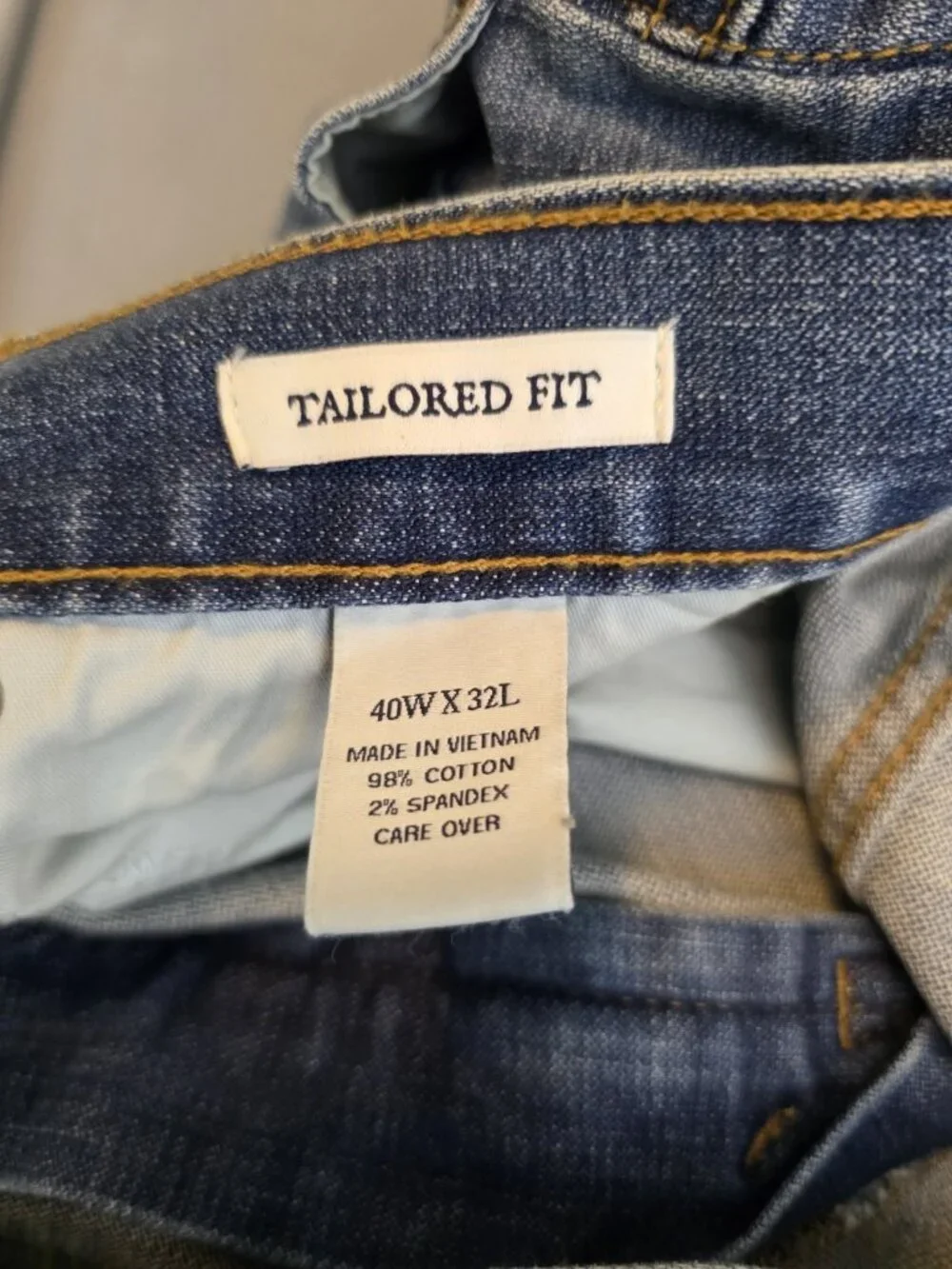 Jos A Bank 1905 Men's Jeans Size 40 x 32 Blue Tailored Fit Denim Jean Pants